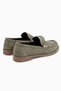 Carmel Green Suede Penny Loafer Women's Shoes - 5