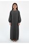 Kids Harir Maqsood Prayer Abaya I Grey