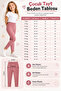 Girl's Patterned Flexible Anti-Sweat Cotton Report Waist Elastic Leggings - 5