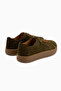 Judi Genuine Leather Khaki Suede Comfortable Sole Women's Sneakers - 5