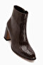Teresa Brown Patterned Heeled Women's Boots - 2