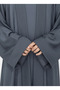 Premium 3-Piece Kids Abaya Set – Lightweight Harir Maqsood Modest Wear for Girls - 4