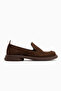 Greta Brown Suede Thick Sole Women's Loafer - 2