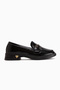 Clarie Black Buckle Women's Loafer Casual Shoes - 2