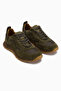 Selena Genuine Leather Khaki Suede Detailed Retro Women's Sneaker - 3