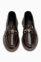 Emilia Brown Buckle Women's Loafer Casual Shoes - 5
