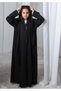 Kids Abaya With Sheila I Elegant Black Barbie Crepe Modest Wear for Girls