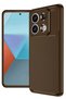 غطاء كربوني متوافق مع Redmi Note 13 Pro 4G مع تركيز تلقائي - بني