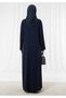 Lightweight Navy Harir Maqsood Prayer Abaya - 3