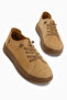 Judi Genuine Leather Camel Suede Comfortable Sole Women's Sneakers - 5