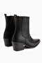 Elvia Black Elastic Women's Boots - 6