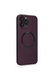 Apple iPhone 14 Pro Compatible Case Jack Magneticsafe Lens Silicone - Plum - 5