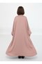 Pink Premium 3-Piece Kids Abaya Set – Lightweight Harir Maqsood Modest Wear for Girls - 4