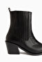 Elvia Black Elastic Women's Boots - 5