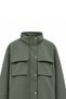 Zippered Snap Jacket Khaki - 3