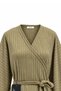 Ribbed Knitwear Tunic Oil Green - 4