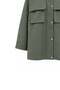 Zippered Snap Jacket Khaki - 4