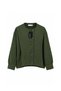 Buttoned Muslin Jacket Khaki