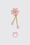 Girl's Daisy Figured Pink Buckle Set - 2