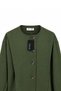 Buttoned Muslin Jacket Khaki - 3