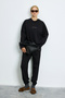Cessie Knitted Women's Sweatpants Black - 3