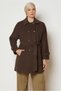 Belted Checked Coat 90660
