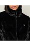 Black Women's Artificial Fur Coat - 4