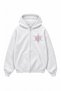 Unisex Oversize Demon Slayer Akaza Back Printed Hooded Zipper Anime Zip Hoodie - 2