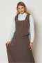 Square Collar Skirt Suit 47046 - 2