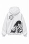 Unisex Oversize Hellsing Alucard Back Printed Hooded Zipper Anime Zip Hoodie - 3