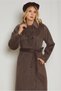 Belted Checked Coat 90653 - 3