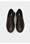 Brown Leather Men's Shoes - 5