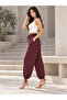 Women's Modal Fabric Loose-Fit Elastic Waist Lace-Up Trousers - 4