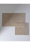 Valou 2-Pack Cotton Bath Mat - Beige