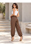Women's Modal Fabric Loose-Fit Elastic Waist Lace-Up Trousers - 7