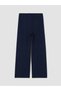 LCW Curve Navy Blue Interlock Straight-Leg & Slim-Fit Women's Pants, Featuring the ALITA CITY Touch - 4