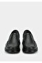 Black Leather Men's Shoes - 3