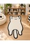 Auraplus Cute White Cat Woven Base Decorative Carpet Auraplus127 - 2