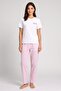 Women 2 Pcs Embroidered Pajama Top And Bottom Set, Multicolor