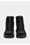 Black Leather Women's Outdoor Boots - 3
