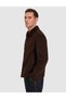 Dark Brown Wool Blend Buttoned Cashmere Coat 50330196-Vr084 - 4