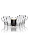6 Pieces Elegan Mug Set 225 Ml - Clear - 2