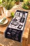 Black and White Cinema Instruments Patterned Runner/Tablecloth/Placemat - 2