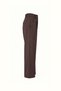 Gold Button Detail Elastic Waist Brown Palazzo Trousers - 6