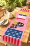 Cool Women and Cat Patterned Runner/Tablecloth/Placemat