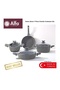 Swiss Stone Granite 7-Piece Cookware Set, Lava Stone