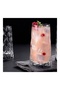 4 Pieces Leafy Long Drink Glass Set 450 Ml Clear - 5