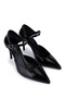 Women's Genuine Leather Black Patent Leather Heeled Shoes - 2