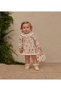 Rosalie Garden |   Gots Certified Fabric 100% Cotton 4 Layer Muslin Baby Dress and Bag Set