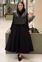 Steel Knitted Flared Skirt